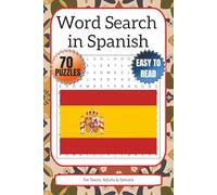 Word Search in Spanish Puzzle Book for Teens, Adults & Seniors: Word Searches with Easy to Read Print about Hispanic, Latino, Castilian and More | 6x9 ... | Gift for Vacations, Holidays and Free Times