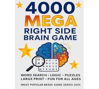 WORD SEARCH MEGA BRAIN CHALLENGE: 125 Puzzles - 4,000+ Words - Large Print - Fun Brain Games for Adults & Seniors