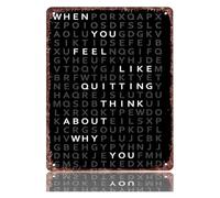 Word Search Metal Sign for Home Office 8x12 Inch