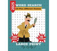 WORD SEARCH PUZZLE BOOK.: 8X10 inches paper size ,100 Puzzles, Multiple themes, brain exercise, Solutions at the back.