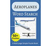 Word Search Puzzle Book about Aircraft: Puzzle-booklet with easy to read Print about, Aeroplanes, | 6x9 Inches, 110 Pages | over 50 Puzzles... gift idea for aviation lovers, Holidays or vacations