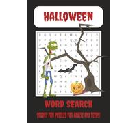 Word Search Puzzle Book: Easy-to-Read Print about Halloween, Trick-or-Treating, Monsters and More! | 6x9 inches, 110 pages | 50+ Puzzles…Gift for Vacations, Holidays and Leisure time.