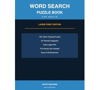 Word Search Puzzle Book for Adults: 100+ Large Print Word Find Puzzles with 30 Fun Themed Categories | Brain Games for Seniors, Teens and Adults