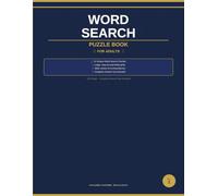 Word Search Puzzle Book for Adults: 24 Large-Grid Themed Puzzles with Complete Answer Key - Hours of Relaxing Brain Fun - Volume 1
