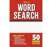 Word Search Puzzle Book for Adults - 50 Challenging Puzzles!: 2,500 words - Large 30x35 Puzzle Grids - Answer Key Included - 7x10 inches - For Adults, Seniors, and Teens