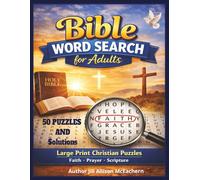 Word Search Puzzle Book for Adults:: 50 Large Print Puzzles, Faith-Inspired Bible Words, Relaxing Brain Games with Solutions