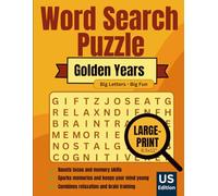 Word Search Puzzle, Large Print - Golden Years: Fun and Nostalgic Brain Games with Easy-to-Read Large Print - Perfect for Adults and Seniors, US Edition 50s, 60s, 70s