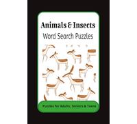 Word Search Puzzle of Animals & Insects: Word Search Puzzles with easy to read print about animals, insects and more | 6x9 inches, 28 puzzles. great gift for vacations, holidays and relaxation