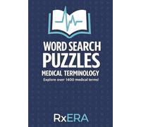 Word Search Puzzles Medical Terminology RxERA: Explore over 1400 medical terms! | Relaxing Study and Chill Vibes | 6 x 9 inches | Gift for Students, Nurses, EMT, Healthcare Professionals