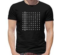 Word Search Snowboard Uomo T-Shirt - Snowboarding - Snowboarder - Boarder