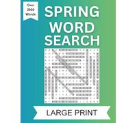Word Search Spring Large Print