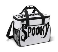 Word Spooky in Testo Gotico Camping Cooler Borse Isolate Spiaggia Cooler Portatile A Prova di Perdite Campeggio Cooler con Tracolla