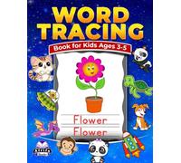 Word Tracing Book for Kids Ages 3-5, Trace and Color 100 Words with pictures, Preschool and Kindergarten Writing Workbooks: Drawing Activity for Boys and Girls