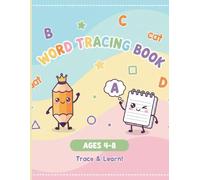 WORD TRACING BOOK: Fun Word Tracing and Coloring Practice for Kids