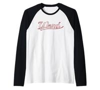 Word. Urban Streetwear Retro Slogan Vintage Varsity Maglia con Maniche Raglan