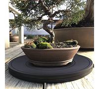 WORDFUN 360° Girevole Stand Giradischi, 40cm Piattaforma Roteante con Cuscinetti Sfera in Acciaio, capacità di Carico di 100 kg, Supporto Girevole per TV/Monitor/Piante Bonsai