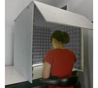 WORDFUN Cabina Vocale, Schermo Acustico, Cabina Insonorizzata di Registrazione Portatile, Schermo Fonoassorbente, Adatto per Registrazioni in Studio, Podcasting, Canto, Broadcasting