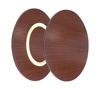 WORDFUN Grande Piatto Girevole in Legno 50cm/60cm/70cm Vassoio Rotante Rotondo Addensato, Piatto di Servizio Centrotavola per Tavolo da Pranzo, Vassoio Girevole