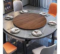 WORDFUN Piatto Girevole Rotante per Tavolo da Pranzo, Piatto di Servizio Centrotavola in Legno, Vassoio Rotante Rotondo, Vassoio da Tavolo Giradischi, Vassoio da Portata Girevole