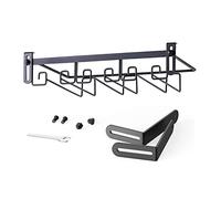 WORDFUN Porta Calici Sottopensile Appendi Bicchieri, Bronzo Regolabile Portabicchieri Versatile, Portabicchieri da Vino Ferro, Utilizzato in Tramezzi da 0,5-5 Cm, Non Occupare Spazio