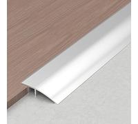 WORDFUN Profilo di Transizione in Alluminio Extra Largo 7/10cm, Profilo Soglia di Transizione per Moquette E Pavimento, per Dislivello di 8-35mm, Rampa per Porta, Soglia della Porta(Silver,4.2cm)