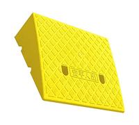 WORDFUN Rampe da Marciapiede in Plastica, 50 * 38cm Rampa di Soglia per Disabili, Rampa per Cordoli Antiscivolo, Rampa A Gradini Altezza 15-19 Cm, per Auto, Sedia A Rotelle, Moto, Bicicletta