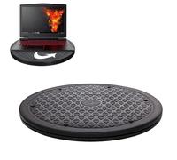 WORDFUN Rotondo Bonsai Giradischi, Piatto Piattaforma per TV Monitor, 360° Girevole Stand Giradischi, Piatto Rotante con Cuscinettia Sfera in Acciaio, Supporto Girevole capacità di Carico 80 kg