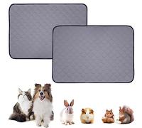 wordmouk 2 Pezzi Tappetini Riutilizzabili Per l'Addestramento Degli Animali Domestici Tappetini Igienici Per Cavie Tappetini Lavabili Per Cani Gatto Porcellino d'India Cane Grigio 60 * 47cm