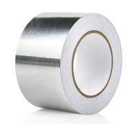 wordmouk Nastro Adesivo Alluminio 7.5 cm x 50 m Nastro Sigillante Impermeabile Resistente al Calore Alte Temperature Resistente ai Raggi UV per Riparazioni ventilazione Condizionamento e Scarichi