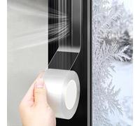 wordmouk Nastro sigillante impermeabile 7 cm x 20 m Trasparente Adesivo Sigillante per finestre e SaveTape per l'isolamento invernale delle finestre Nastri sigillanti per porte Paraspifferi per porte