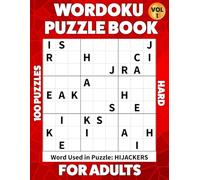 Wordoku Puzzle Book for Adults: 100 Hard Level Wordoku Puzzles with Answers.Vol-1.