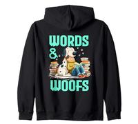 Words And woofs Felpa con Cappuccio