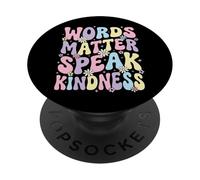 Words Matter Speak Kindness PopSockets PopGrip Adesivo