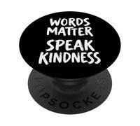 Words Matter Speak Kindness PopSockets PopGrip Adesivo