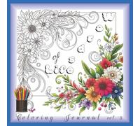 Words of Life Coloring Journal, Volume 5: An Inspirational Christian Activity Book with 100 Scripture Verses, Floral Patterns, and Pages to color for ... | Softcover | Matte Finish | 8.5 x 8.5 inches