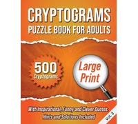 Wordsmith Publishing Cryptograms Puzzle Book For Adults (Tascabile)