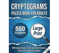 Wordsmith Publishing Cryptograms Puzzle Book For Adults (Tascabile)