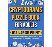 Wordsmith Publishing Cryptograms Puzzle Book For Adults (Tascabile)