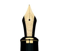 Wordsworth & Black Majesti - Pennino di ricambio extra fine, oro, confezione da 1 scatola di carta