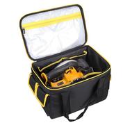 worfty Borsa degli attrezzi per sega circolare DEWALT 20 V MAX 6-1/2 pollici DCS391B/DCS565B con tasche multiple per batterie/maschere/lame per sega circolare, borsa universale per attrezzi per sega