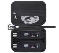 worfty Custodia per ALTO Bluetooth Total 2 / ALTO Bluetooth Ultimate XLR attrezzata ricaricabile ricevitore organizzatore - Custodia protettiva rigida da viaggio (nero)