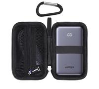 worfty Custodia per Power Bank Ugreen da 10.000 mAh 22,5 W (PB507) - Custodia protettiva da viaggio rigida per il trasporto, solo scatola (nero)