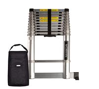 WORHAN 3.2m SCALA CON ANELLI IN ALLUMINIO TELESCOPICA ESTENSIBILE ALLUMIN CON STABILIZZATORI 1AK3.2+bag