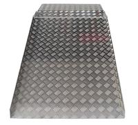 WORHAN Rampa di Soglia Alluminio Anodizzato Rigida Piattaforma di Carico Altezza Regolabile Superficie Antiscivolo TR157