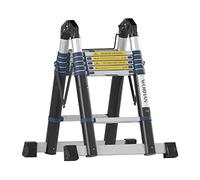 WORHAN SCALA 3.8m TELESCOPICA CAVALLETTO ESTENSIBILE PIEGHEVOLE ALLUMINIO 380cm K3.8A