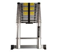 WORHAN SCALA 4,4 m CON ANELLI IN ALLUMINIO TELESCOPICA CAVALLETO ESTENSIBILE ALLUMIN CON STABILIZZATORI 1AK4.4