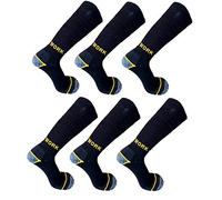 WORK 6 Paia Calze Lunghe Da Lavoro Protettive in Spugna Qualità Certificata Alta Resistenza