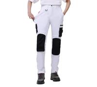 WORK IDEA Pantaloni da Lavoro Slim-Fit Stretch Donna: Aree critiche del Tessuto in Cordura - Eleganza Resistente con Design Femminile per Le Esigenze Professionali più impegnative.