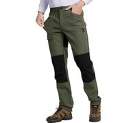 WORK IDEA Pantaloni da trekking da uomo, elasticizzati, slim fit, impermeabili, adatti per attività all'aperto, S