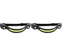 Work it by Millarco® Lampada Frontale LED Ricaricabile 1200 mAh | Sensore di Movimento | Fascia Regolabile | IPX4 Impermeabile (Confezione da 2)